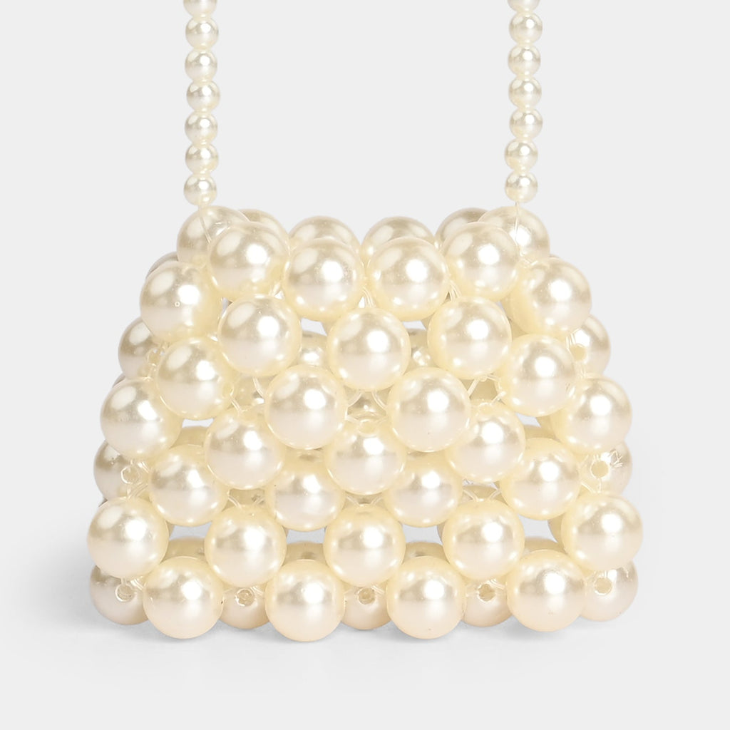 Beaded Cosmetic Shoulder Bag