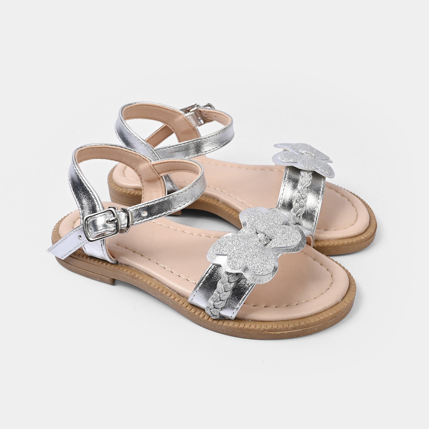 Girls Sandal 456-97-SILVER