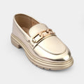 Girls Loafer ZP-071-GOLDEN