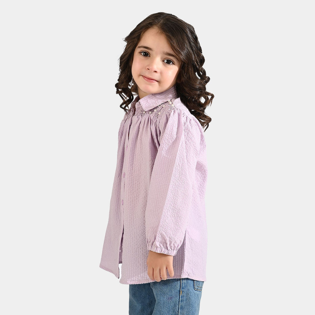 Girls Poly Jersey Top Lavender Love-Purple