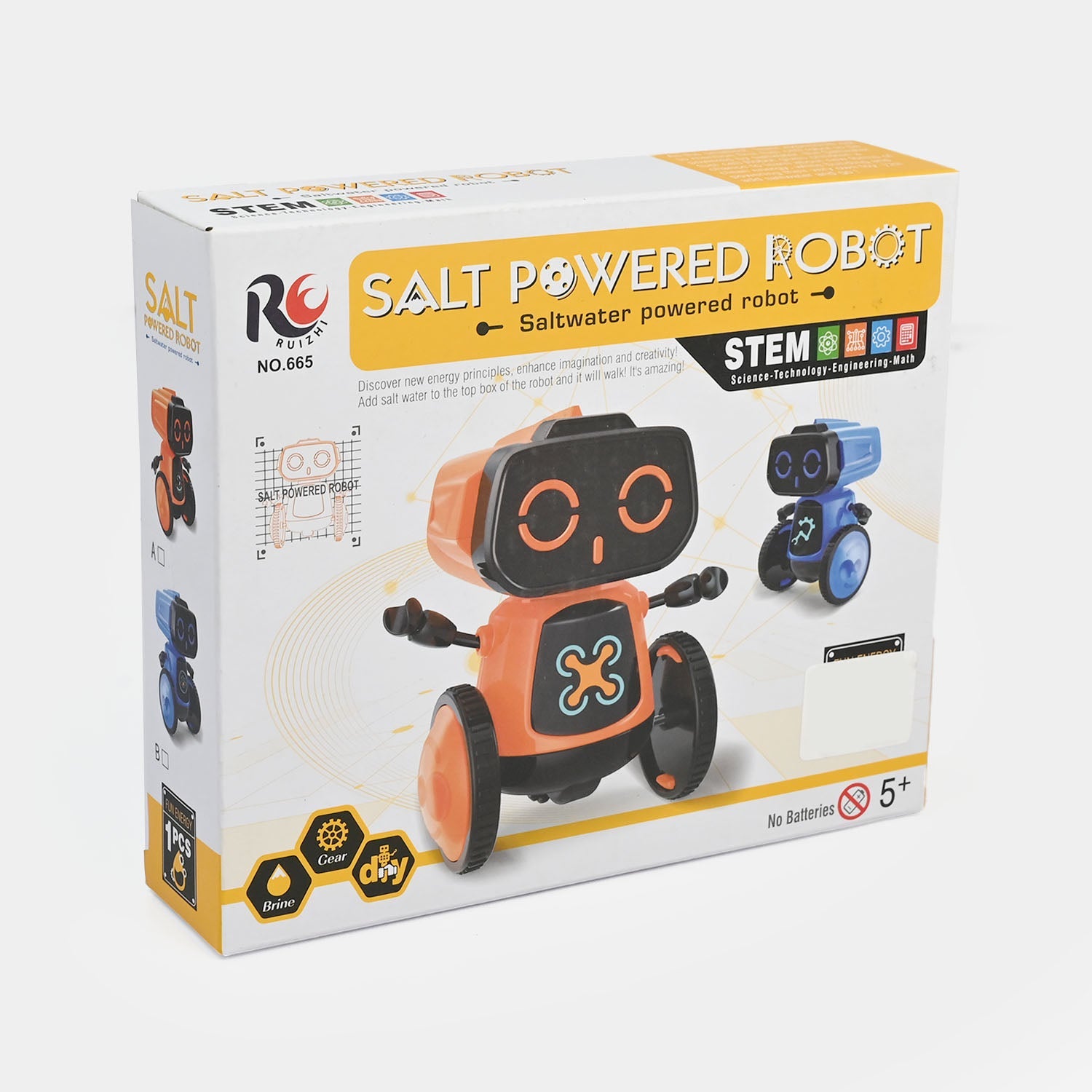 Salt Powered Robot – STEM Educational Science Kit (Age 5+)
