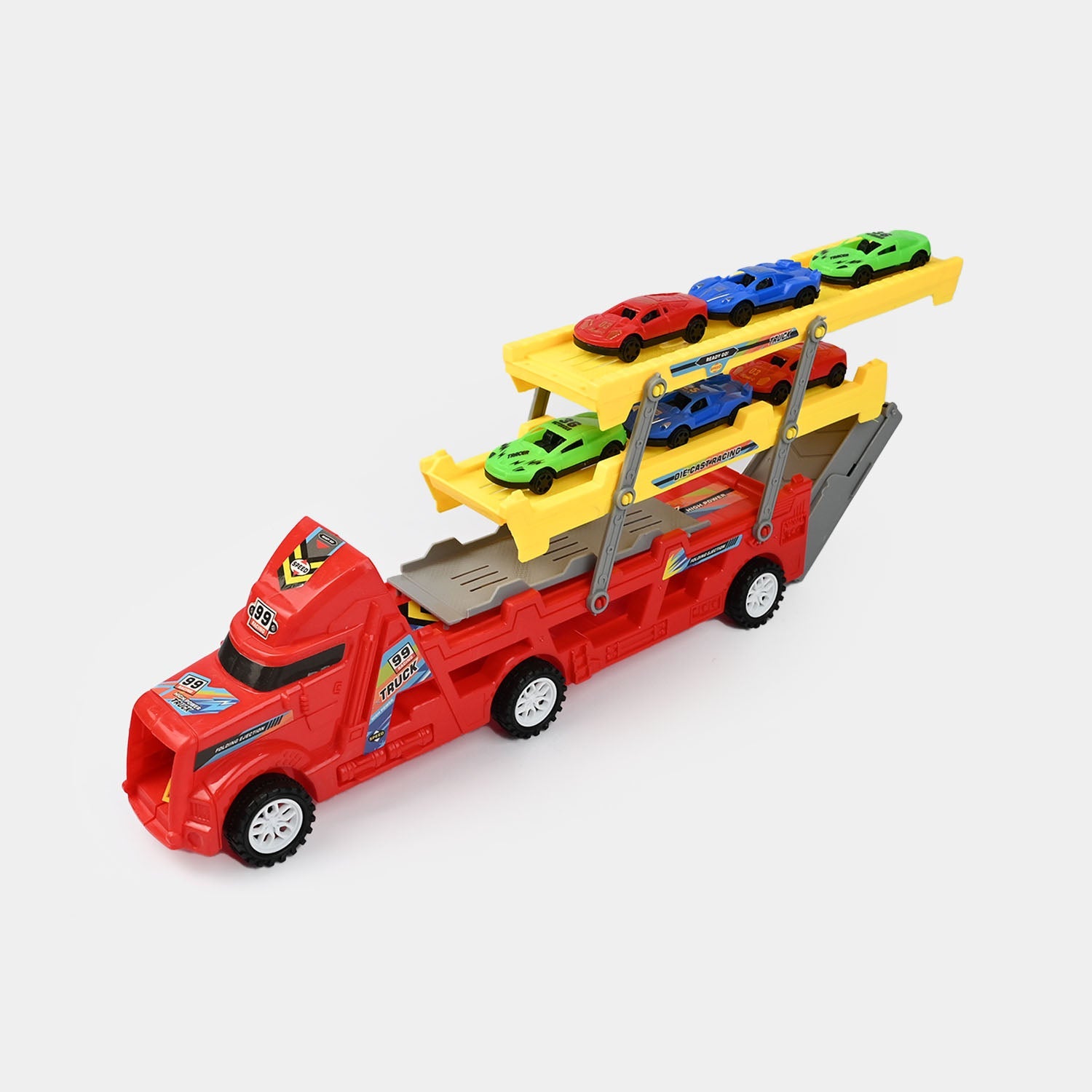 Track Truck Racing Series – Folding Ejection Storage Truck Toy Set for Kids