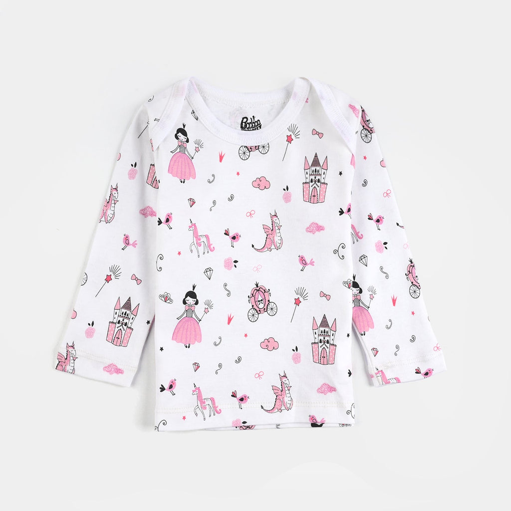 Infant Girls Cotton T-Shirt 3 Pcs Princess World