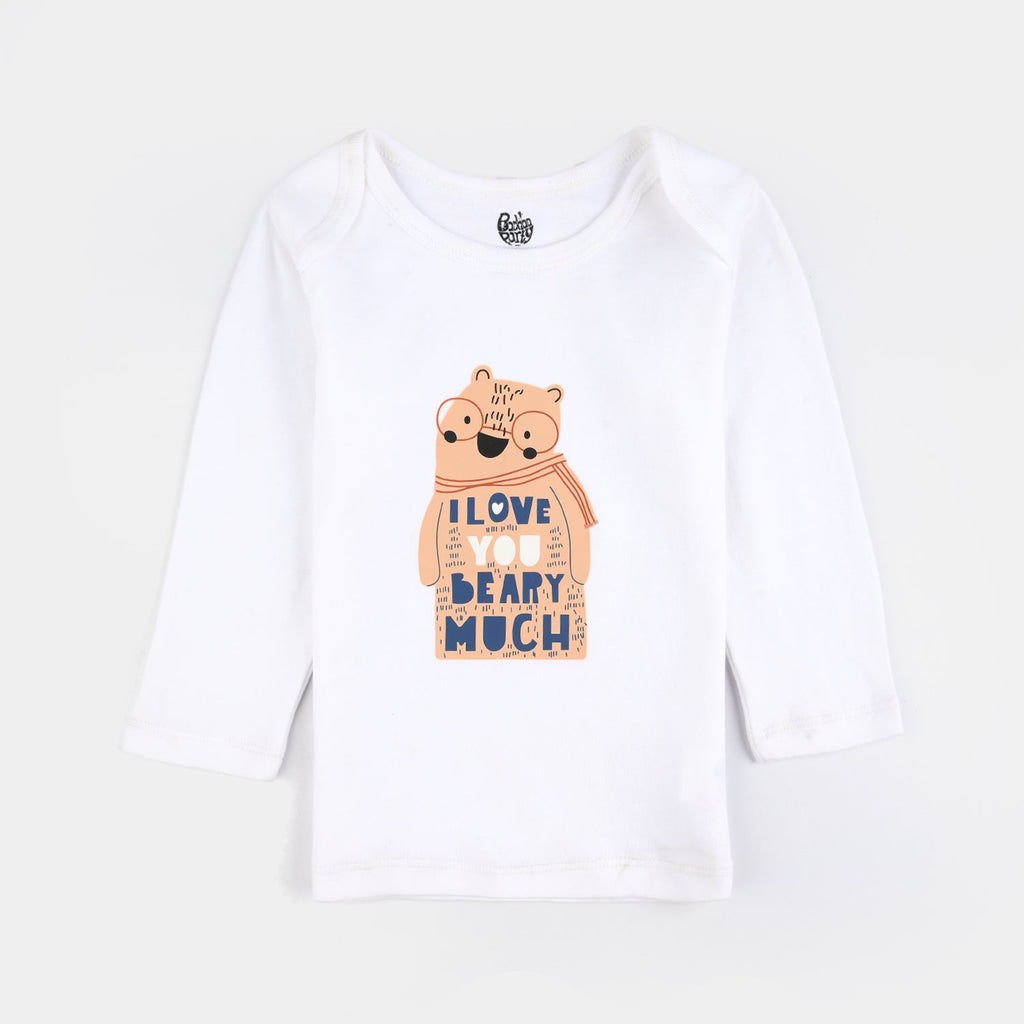 Infant Boys Cotton T-Shirt 3 Pcs Oh My Bear