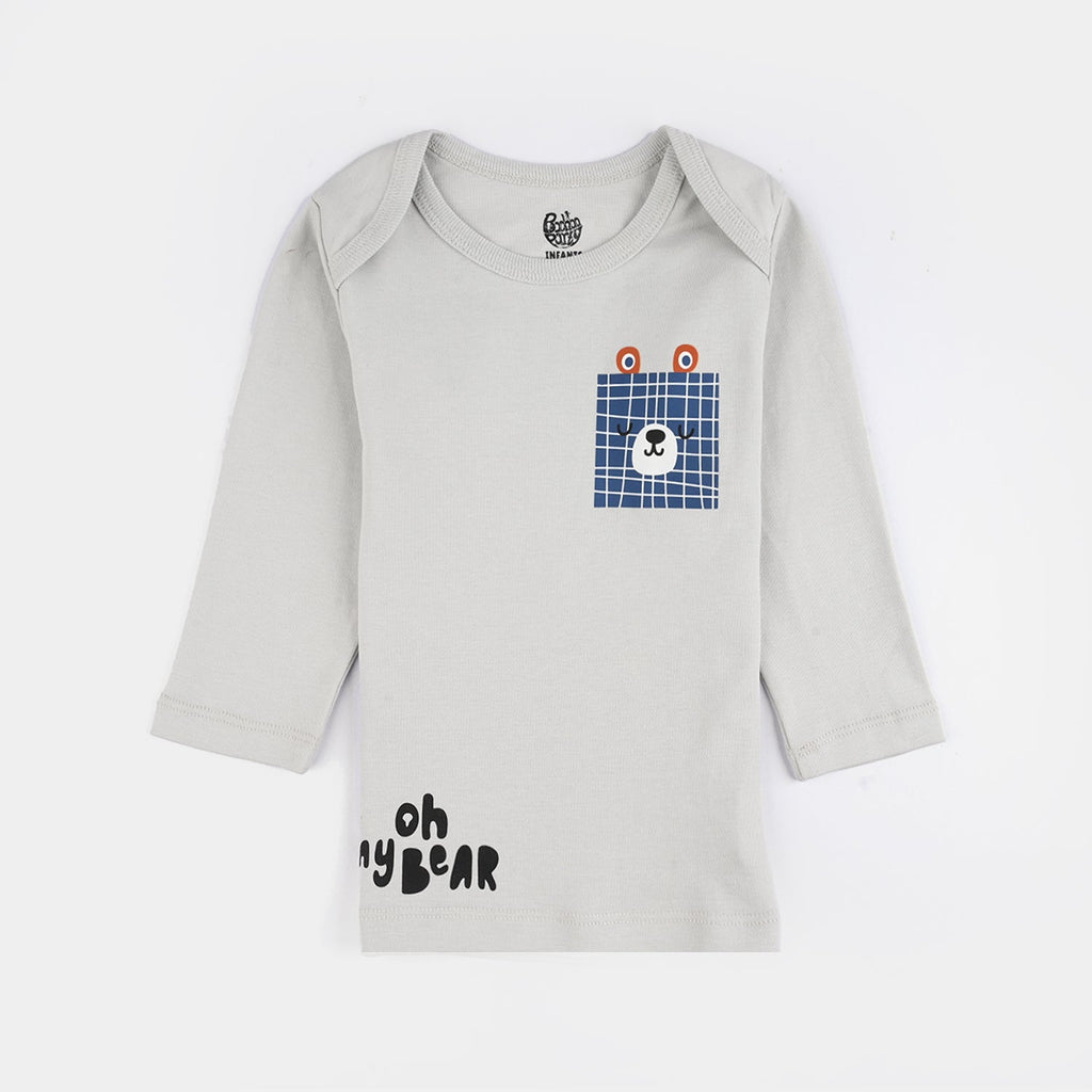 Infant Boys Cotton T-Shirt 3 Pcs Oh My Bear