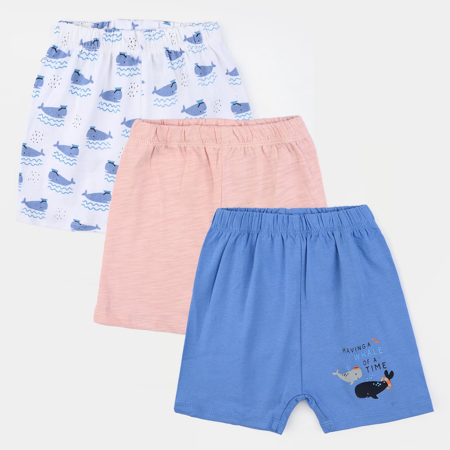 Infant Unisex Cotton 3 Piece Set SHORTS