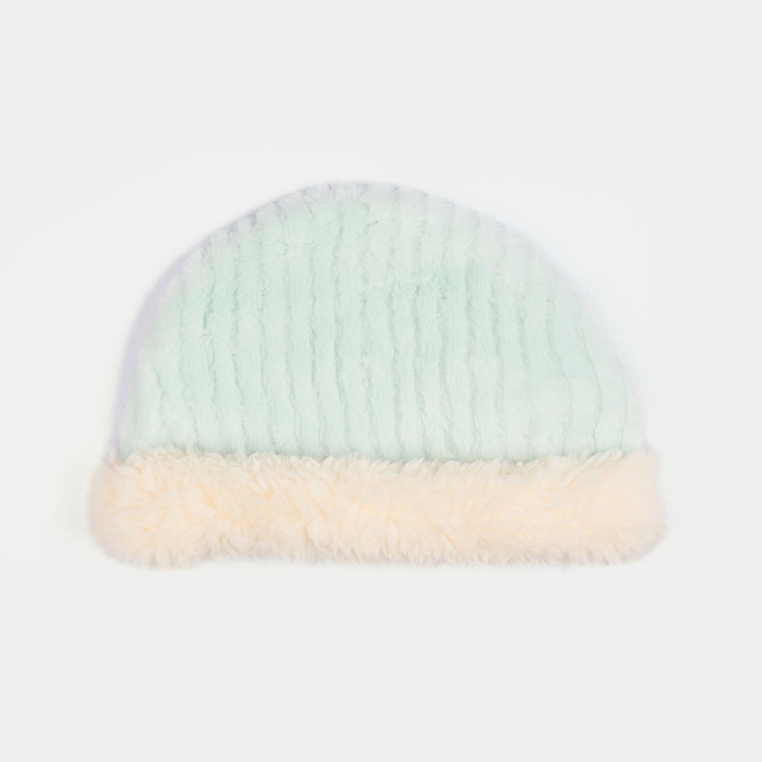 Infant Unisex Faux fur Romper-Green