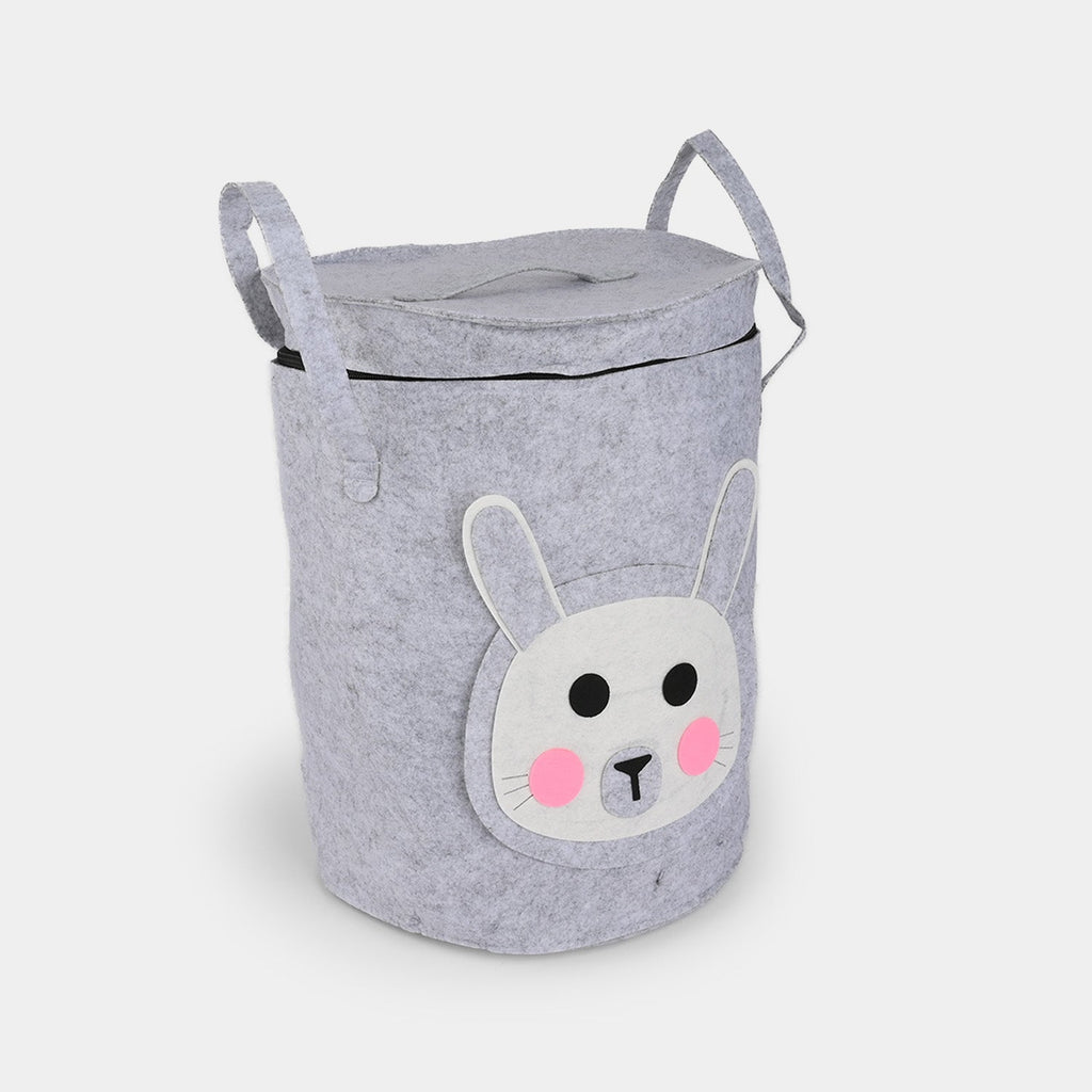 Kids Storage Basket with Zipper Lid – Multipurpose Organizer