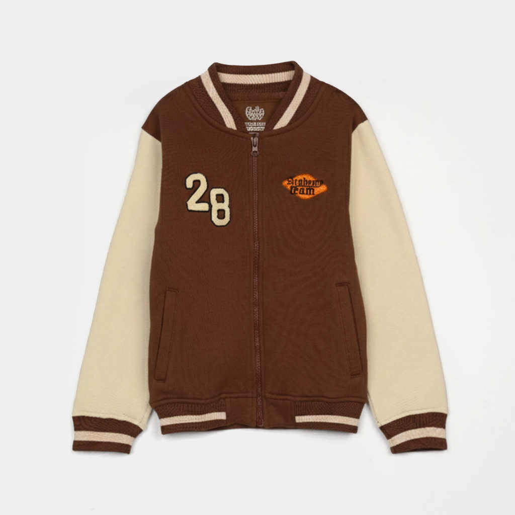 Boys Fleece Knitted Bomber Academy Team
