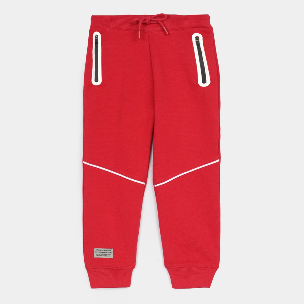 Boys Cotton Interlock Pajama The Future-C.Red