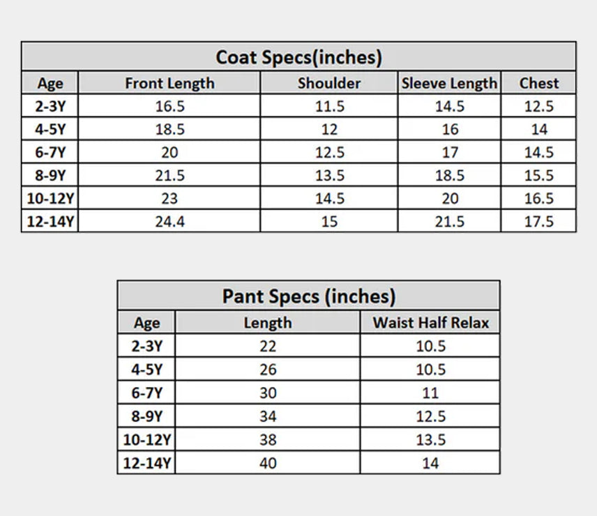 Boys Cotton Twill 3 Piece suit-BLACK