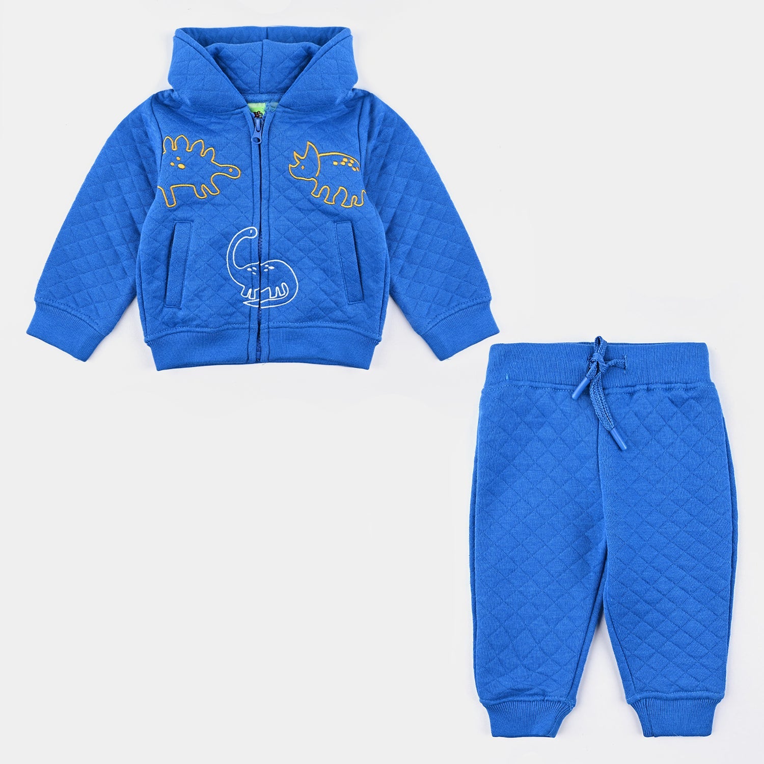 Infant Boys Quilted Knitted Suit Dino