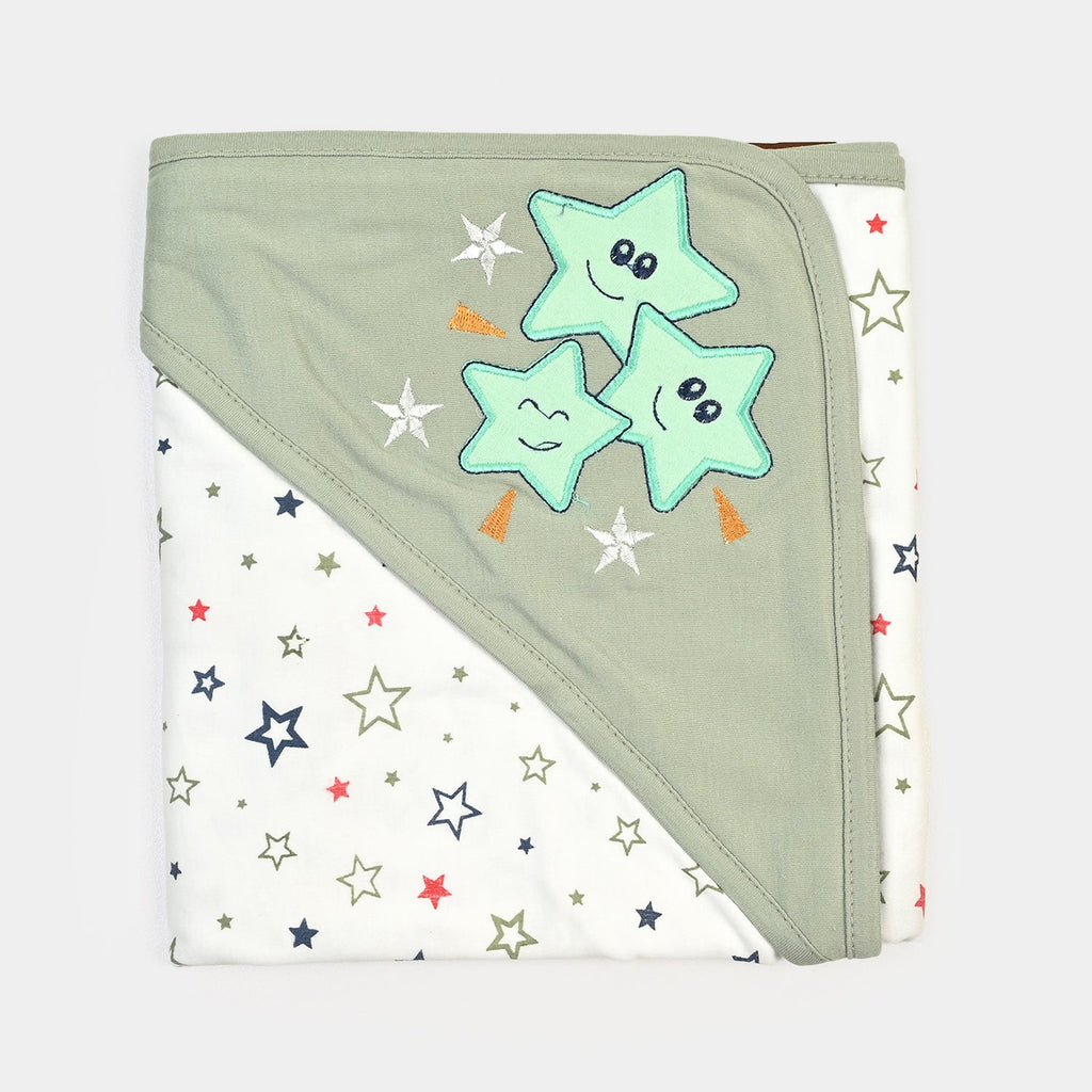 BABY WRAPPING SHEET | GREEN STAR H053