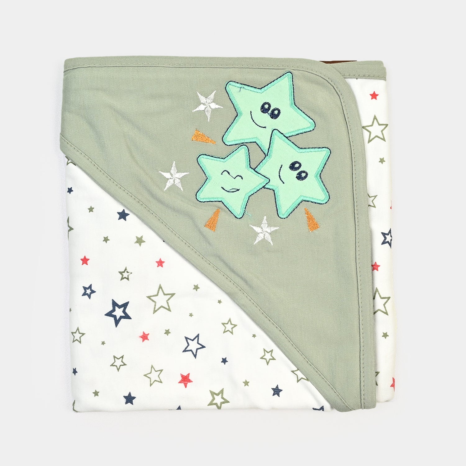 BABY WRAPPING SHEET | GREEN STAR H053