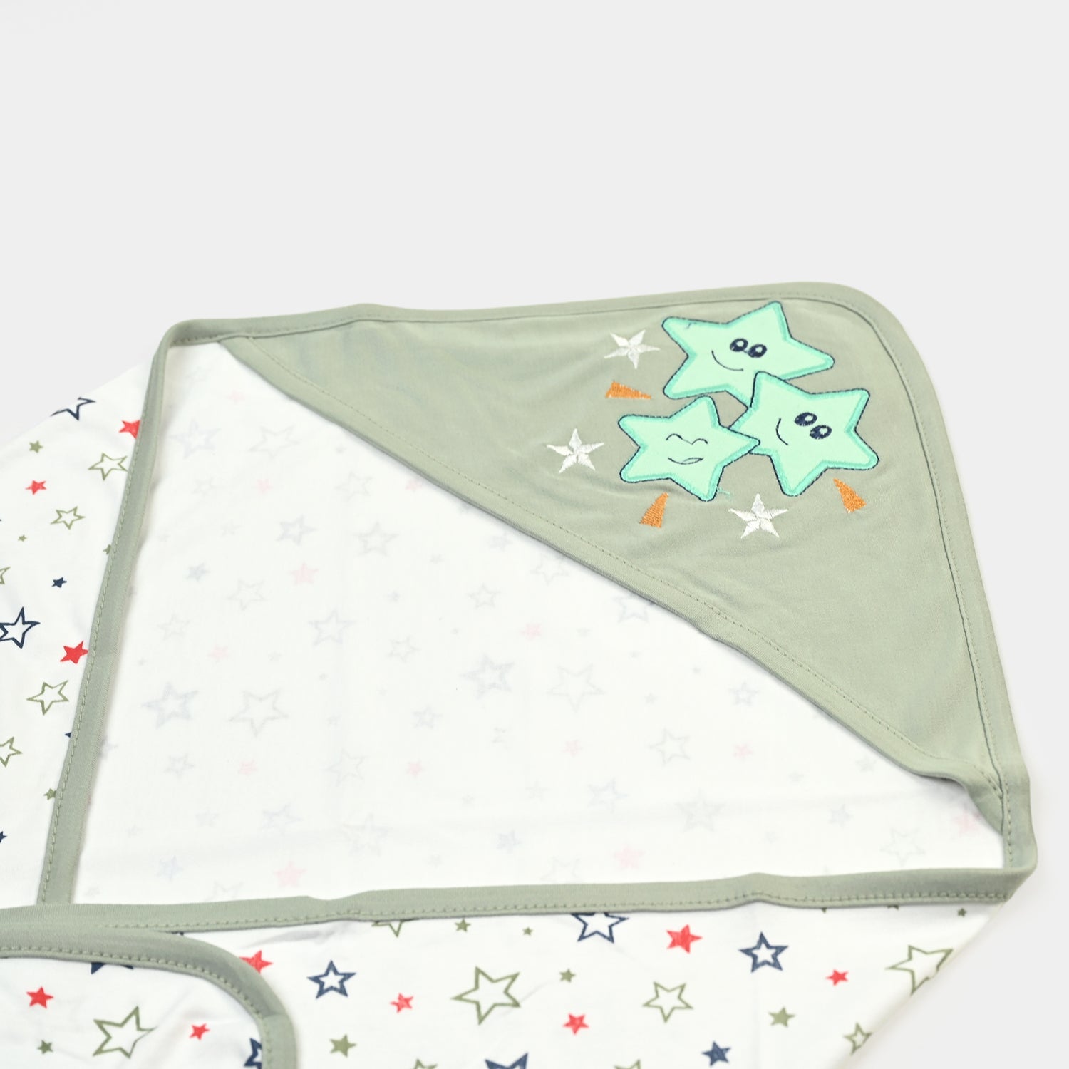 BABY WRAPPING SHEET | GREEN STAR H053