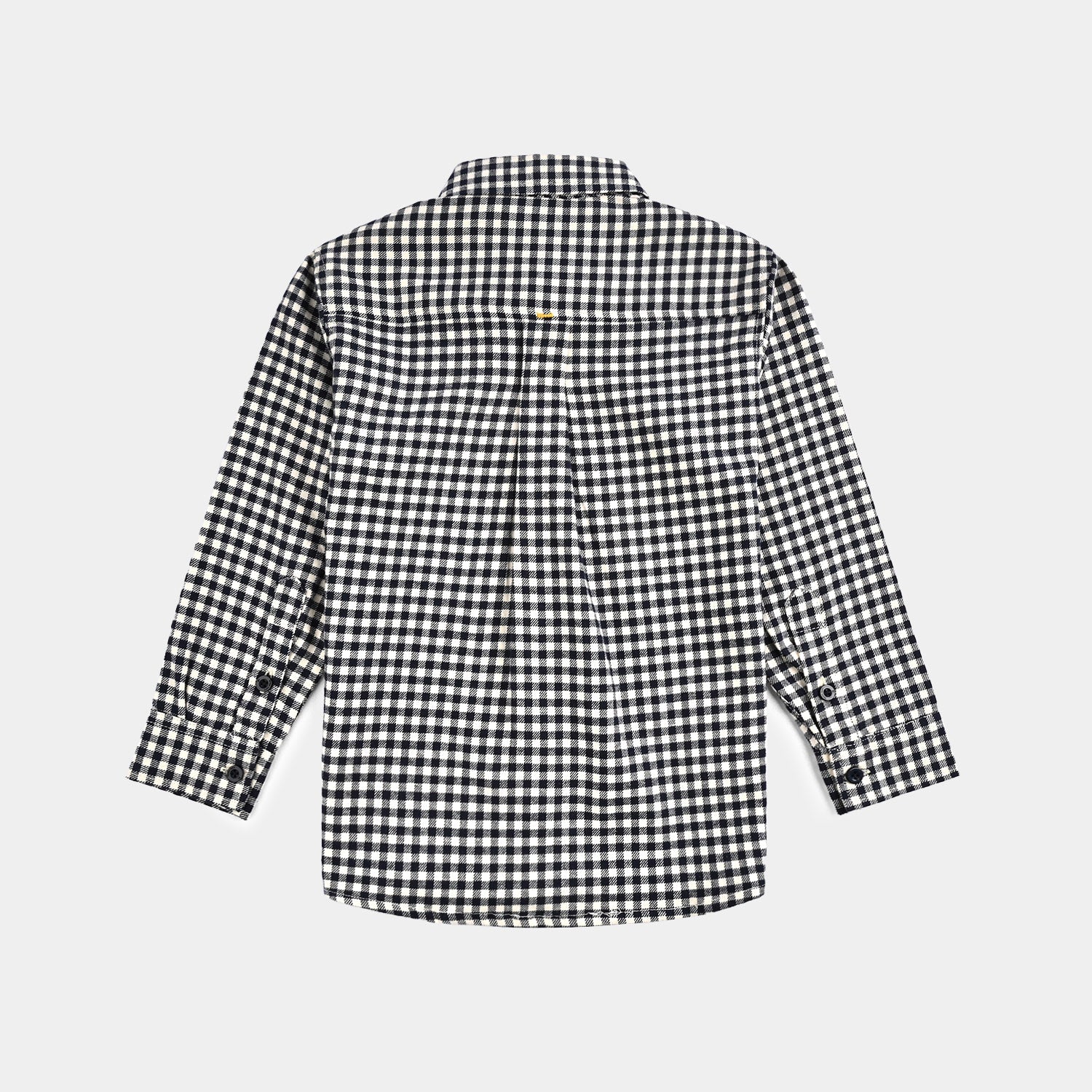 Boys Flannel Shirt (Skater) - White Check
