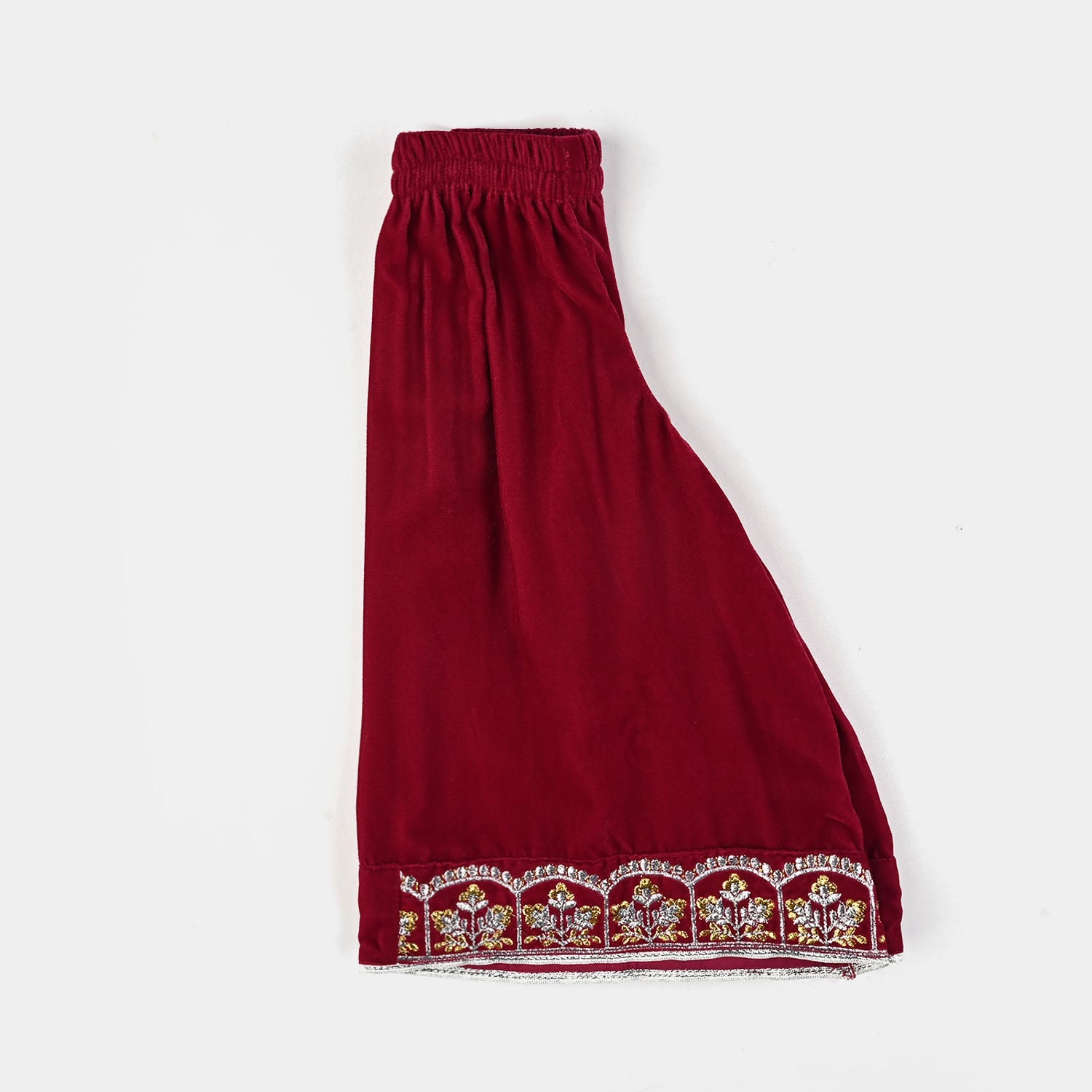 Infant Girls Velvet Fancy Suit Glitter-Magenta