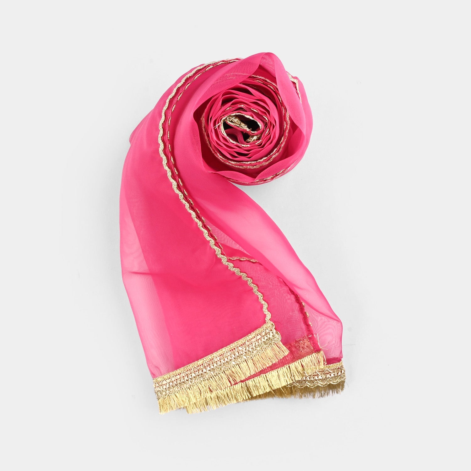 Girls Raw Silk Fancy 3Pcs Nazakat-BLACK