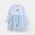 Girls Net Frock -Light Blue