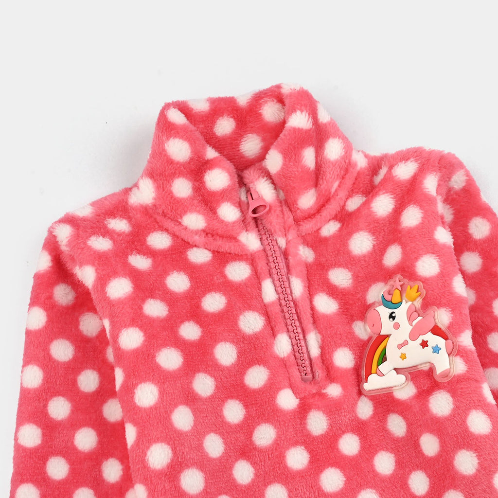 Infant Girls Sherpa Suit BETTER TOGETHER-Pink