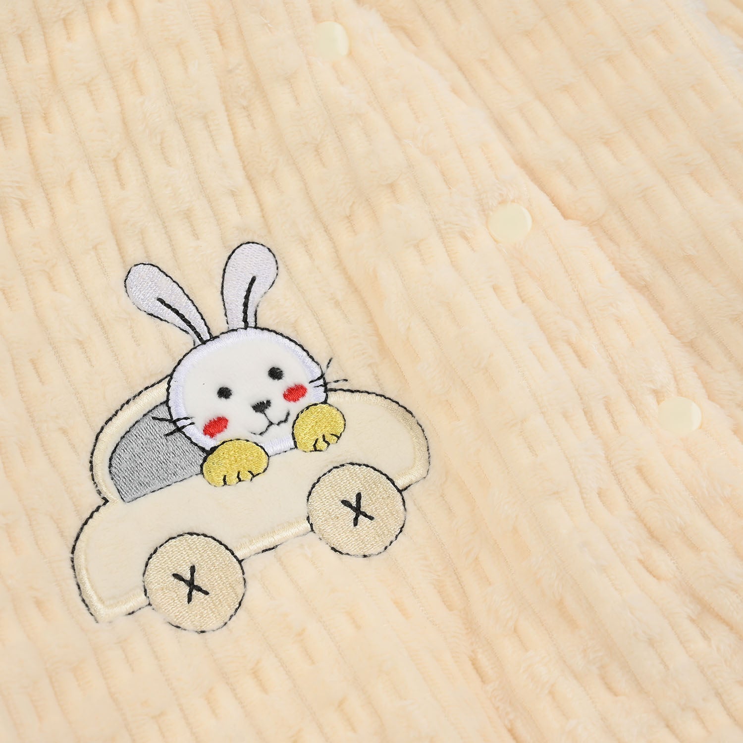 Infant Unisex Faux fur Romper-Beige