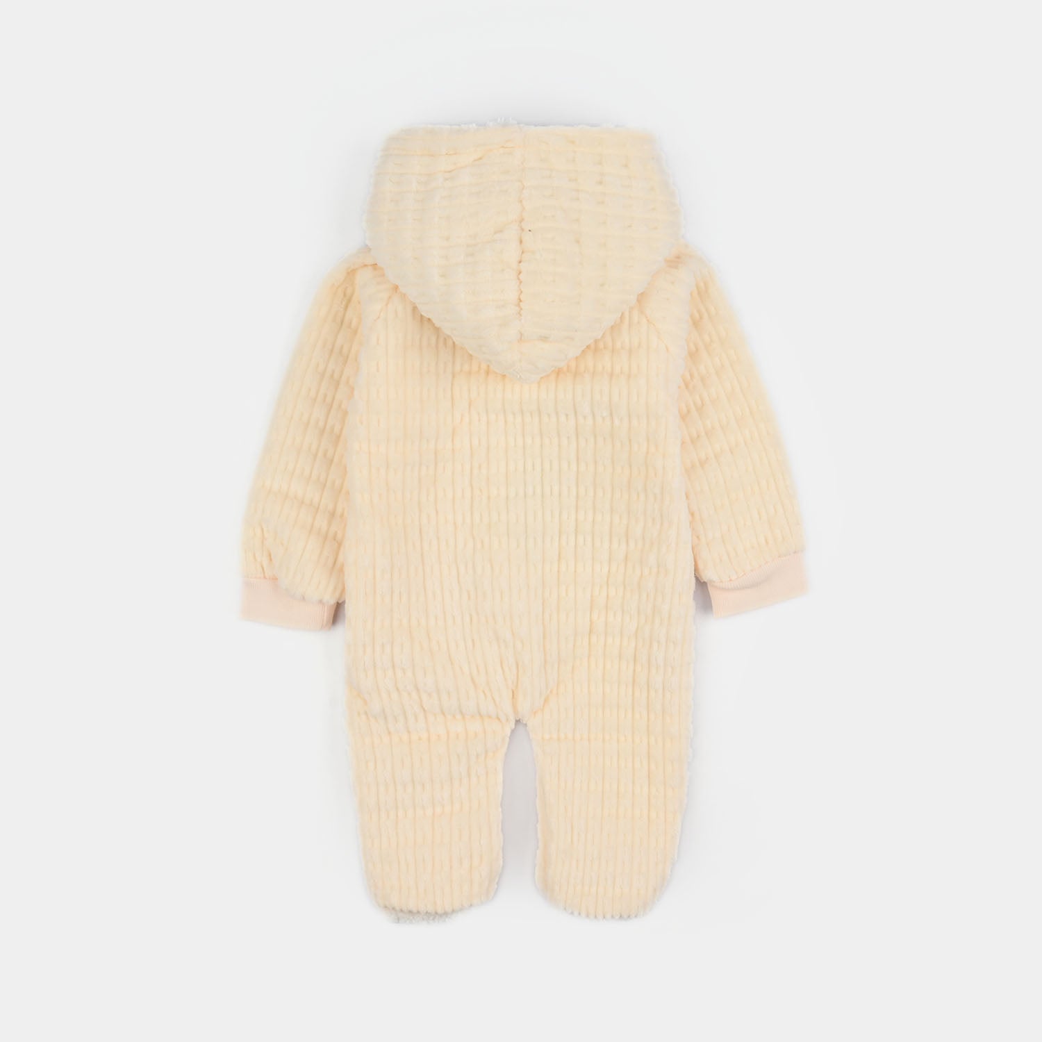 Infant Unisex Faux fur Romper-Beige