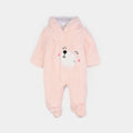 Infant Unisex Faux fur Romper-PINK