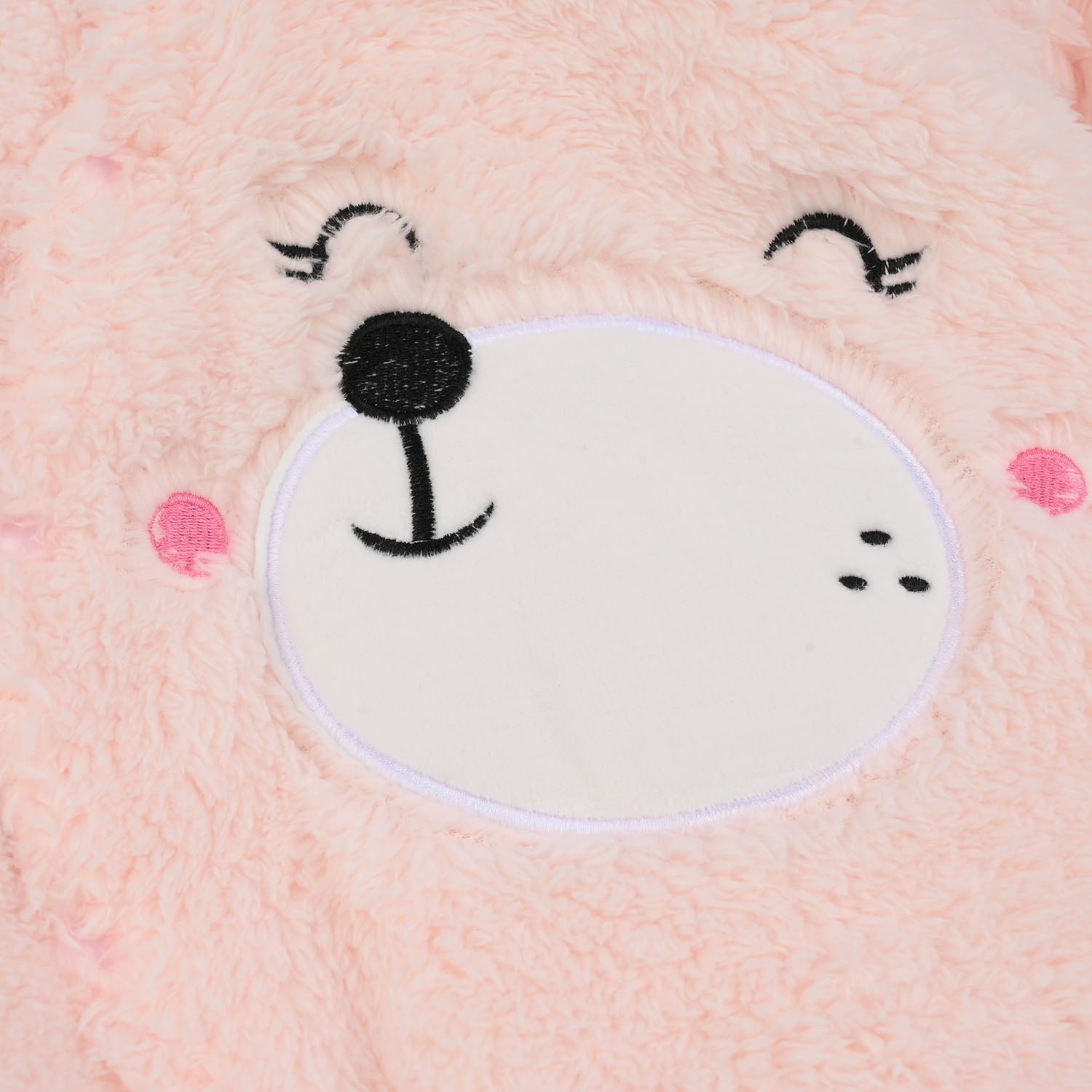 Infant Unisex Faux fur Romper-PINK