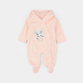 Infant Unisex Faux fur Romper-PINK