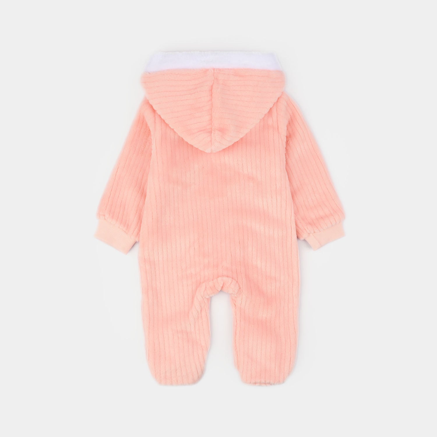 Infant Unisex Faux fur Romper-PINK