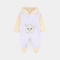 Infant Unisex Faux fur Romper-Beige