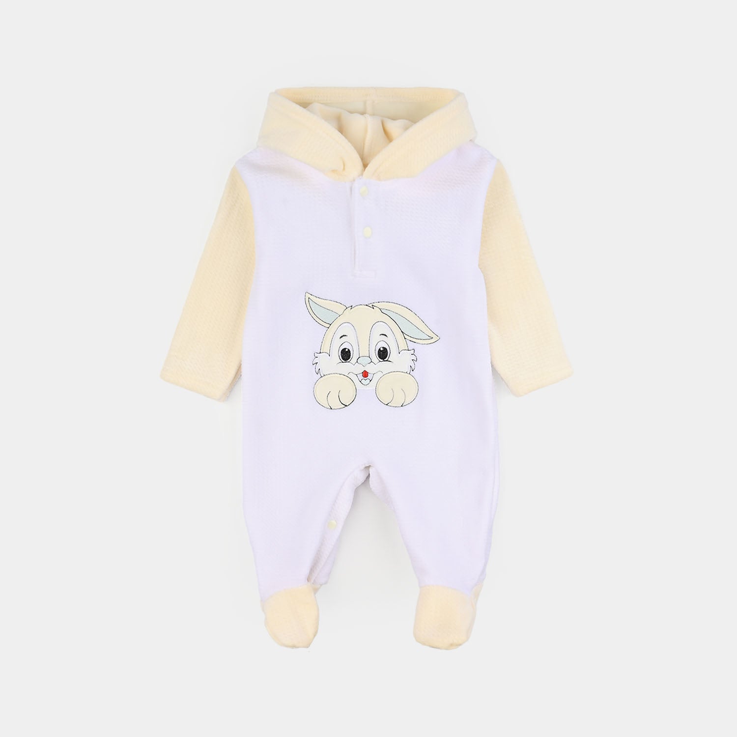 Infant Unisex Faux fur Romper-Beige
