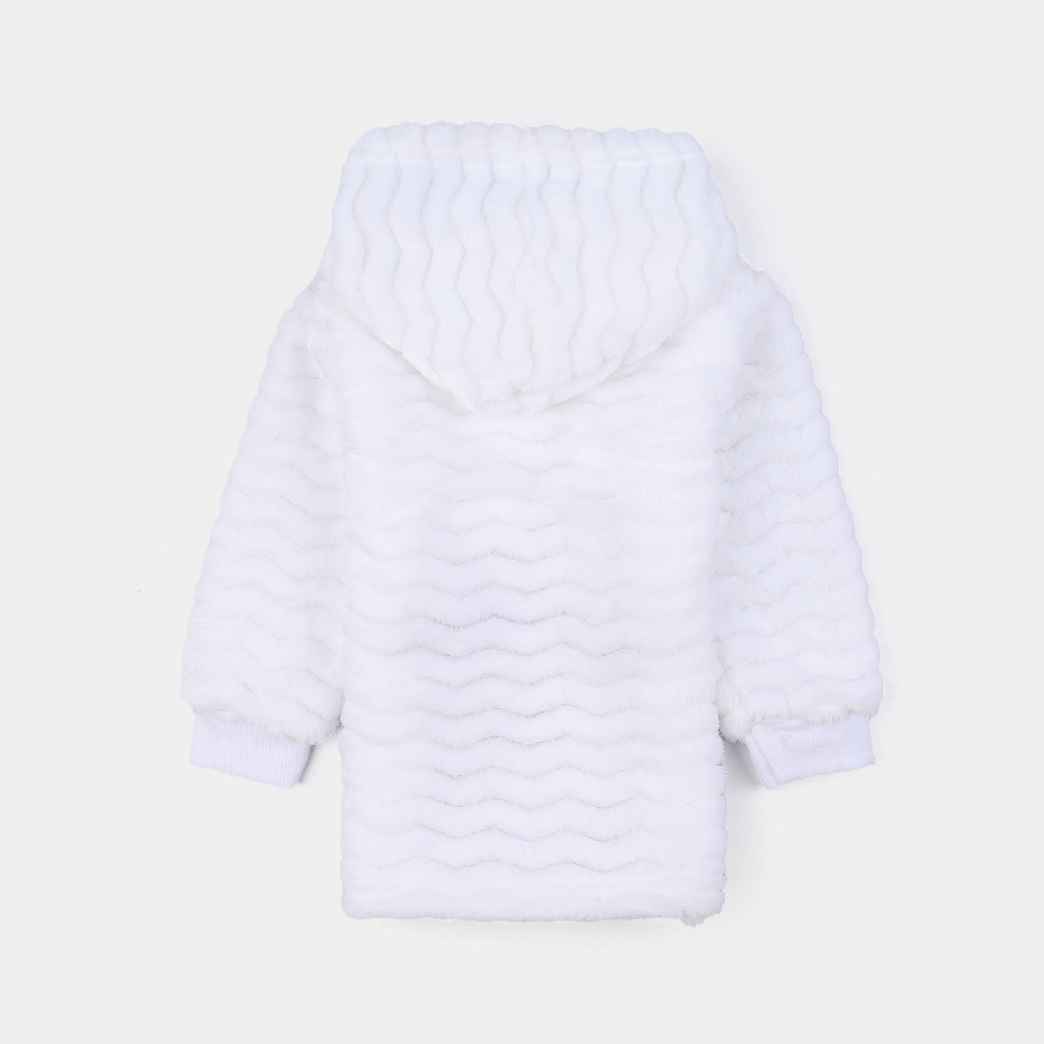 Infant Boys Faux fur 2 Pcs Suit -White