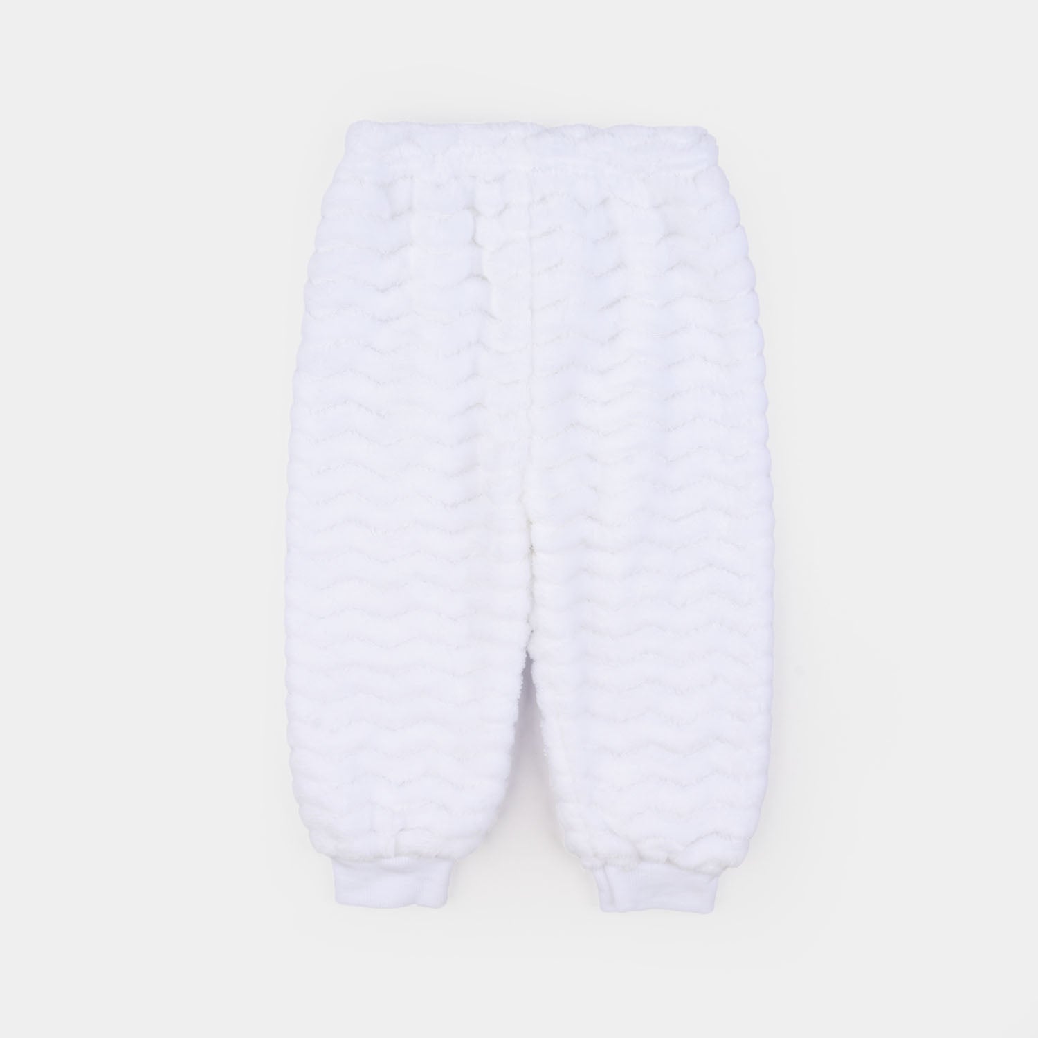 Infant Boys Faux fur 2 Pcs Suit -White