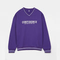 Girls Jersey/Terry Sweatshirt Confidence-Purple