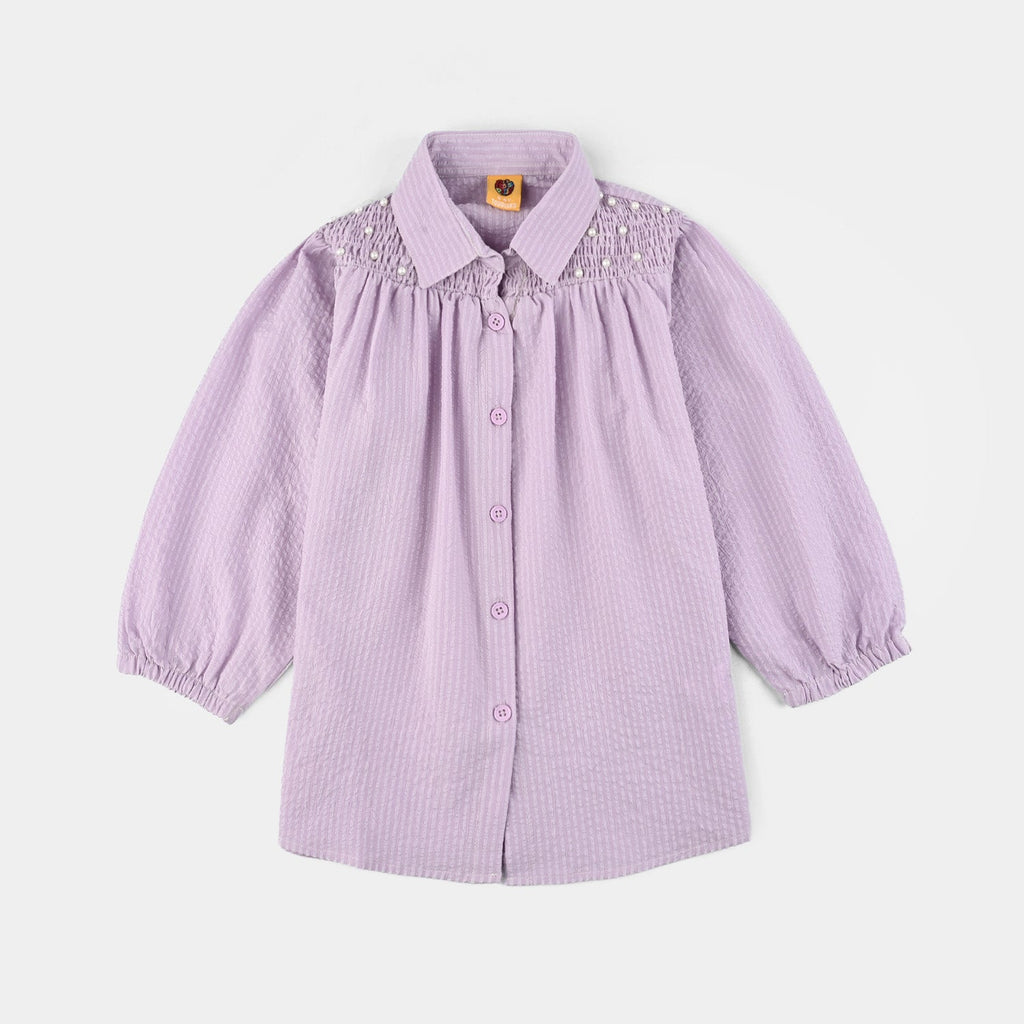 Girls Poly Jersey Top Lavender Love-Purple