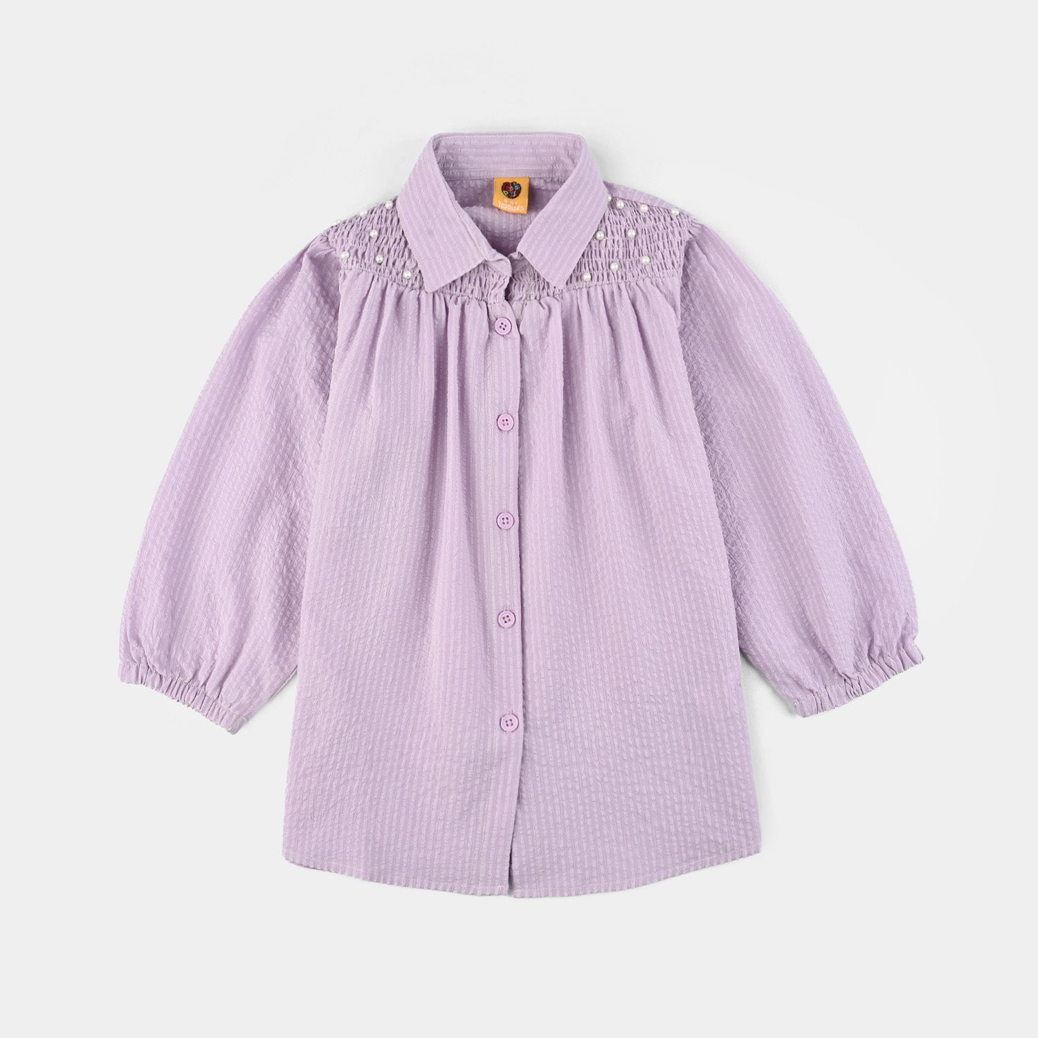 Girls Poly Jersey Top Lavender Love-Purple
