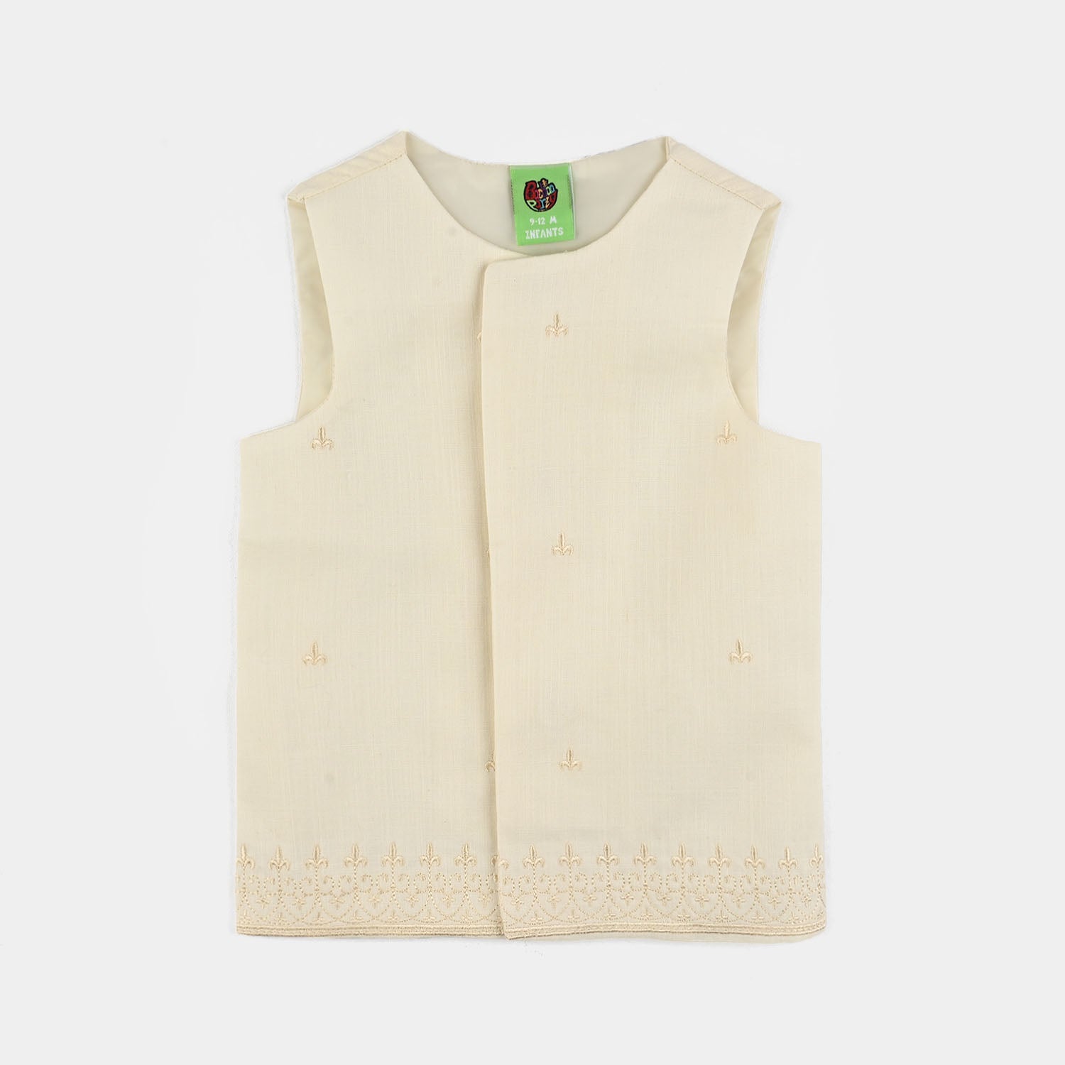 Infant Boys Cotton Slub 3Piece Suit (Blended)-OFF-White