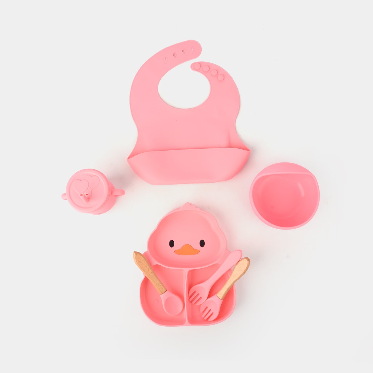 Adorable Food Grade Silicone Baby Tableware Set 7Pcs Set | 1545