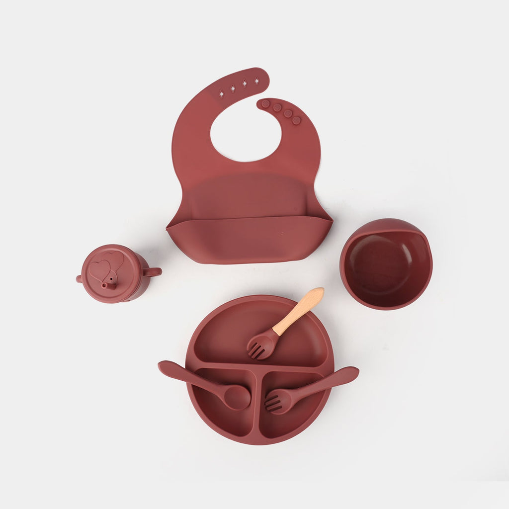 Adorable Food Grade Silicone Baby Tableware Set 7Pcs Set | 1545