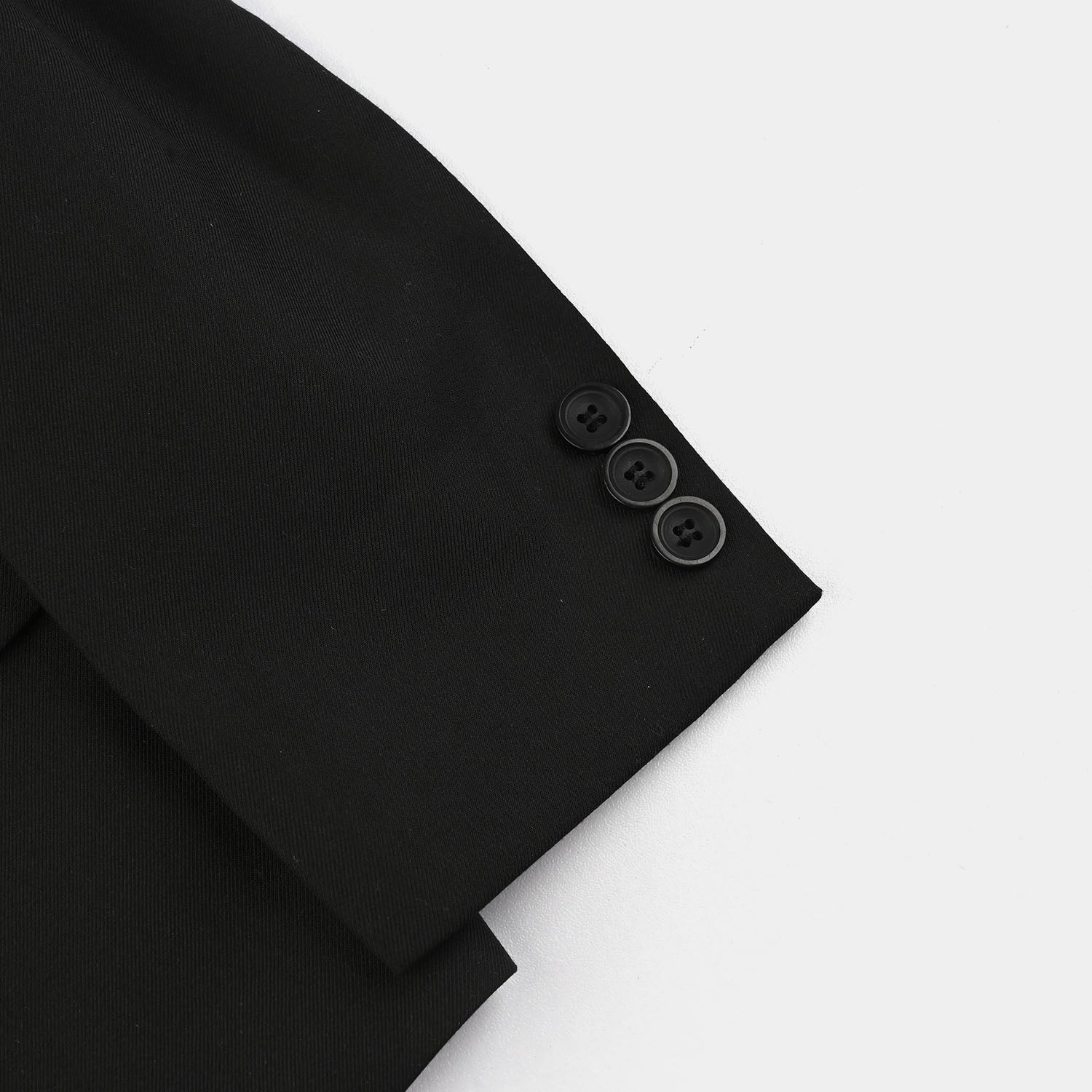 Boys Cotton Twill 3 Piece suit-BLACK