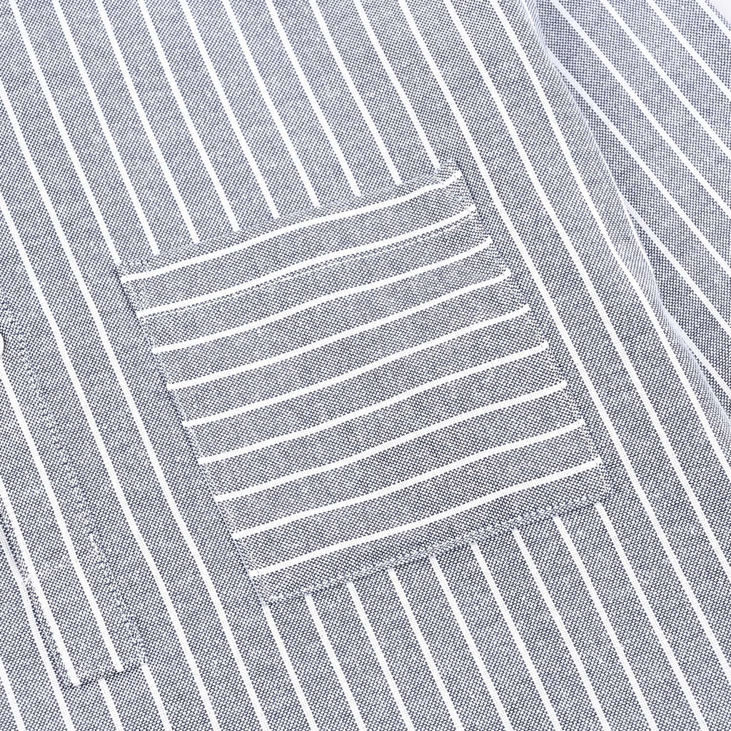 Boys Yarn Dyed Shirt (Tunic Bold Stripe)-BLUE