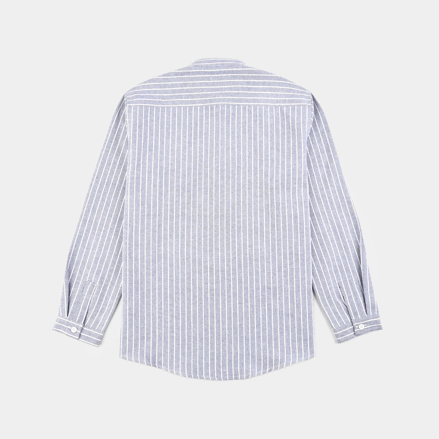 Boys Yarn Dyed Shirt (Tunic Bold Stripe)-BLUE