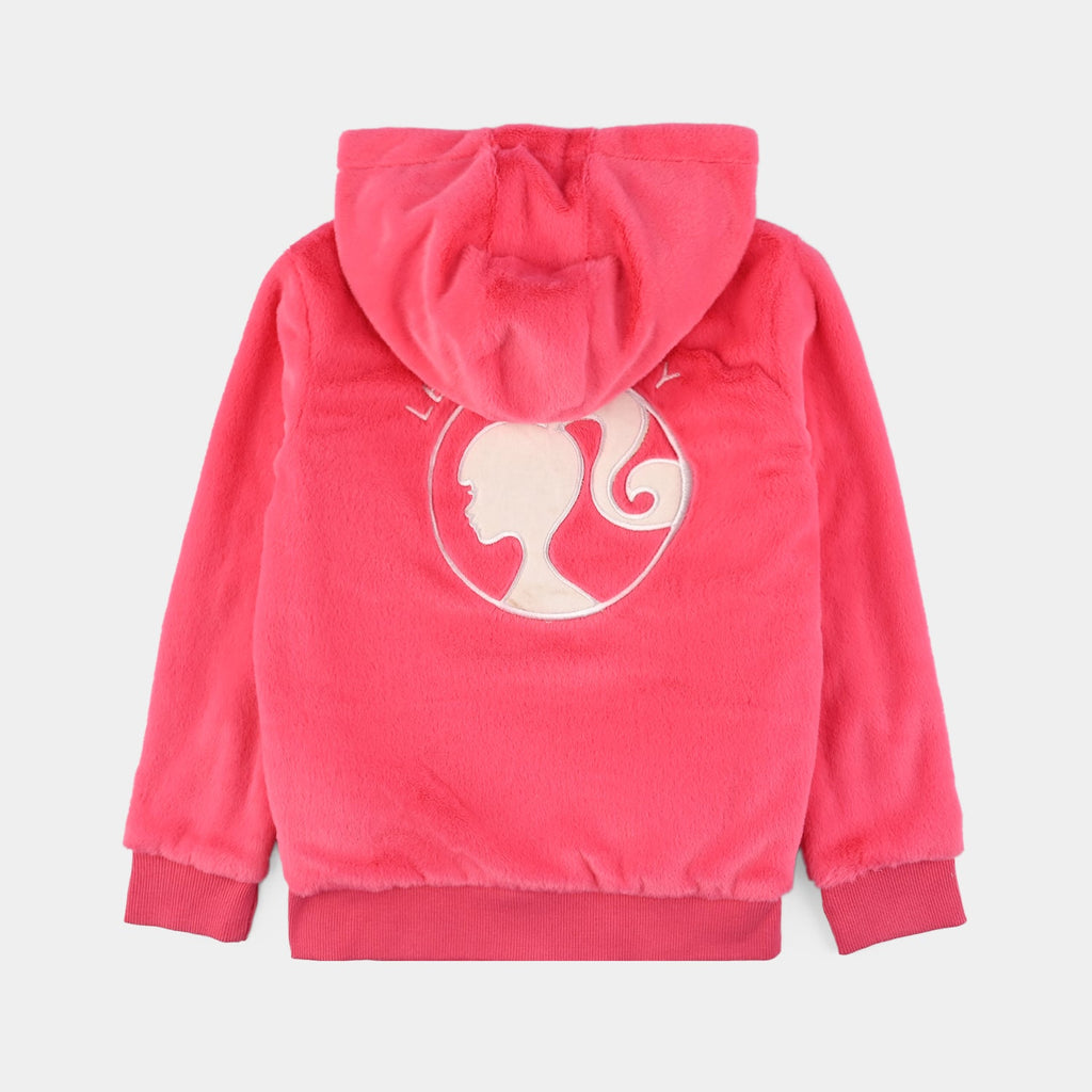 Girls Sherpa Jacket-Pink