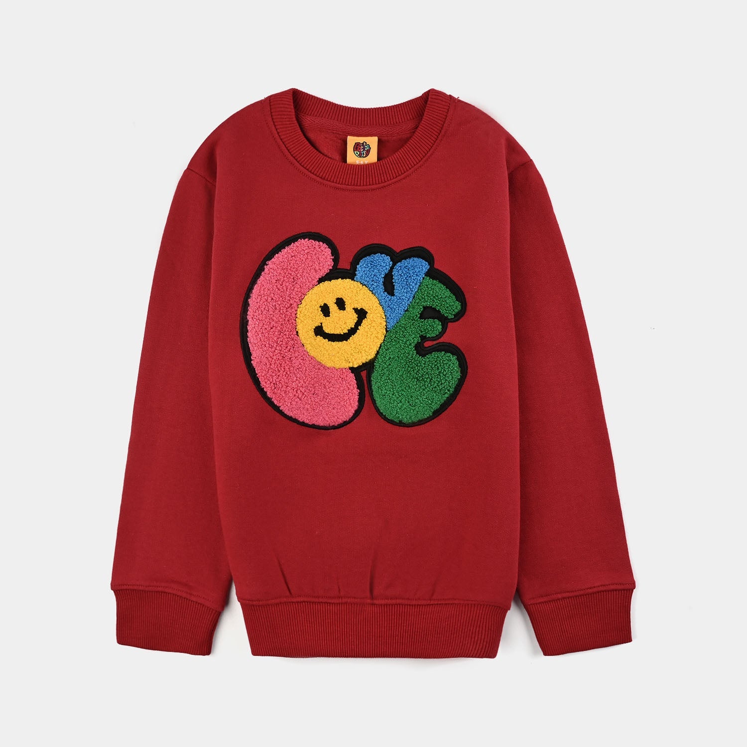 Girls Fleece Sweatshirt LOVE-Red