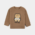 Infant Boys Fleece Sweatshirt Bear-BROWN
