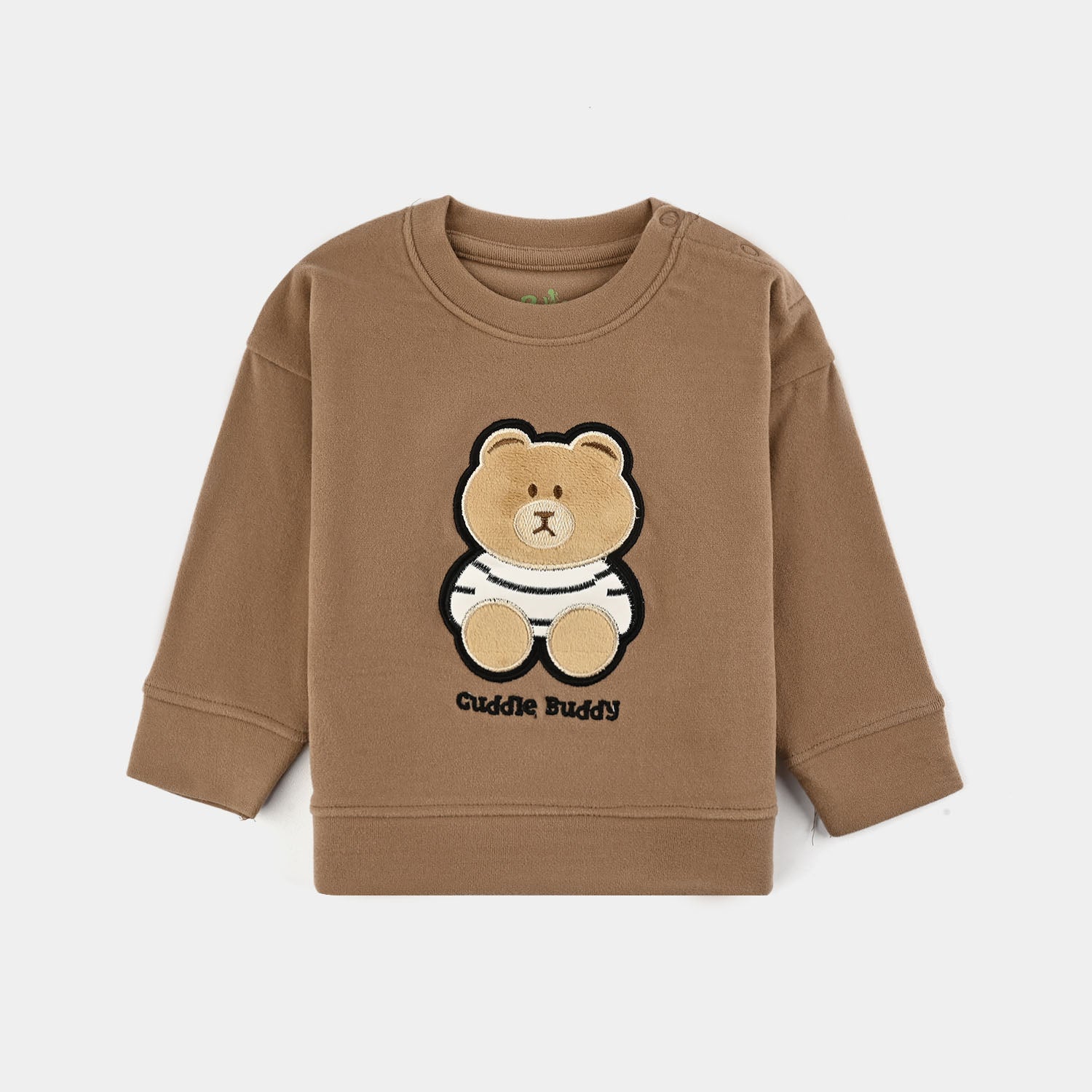 Infant Boys Fleece Sweatshirt Bear-BROWN