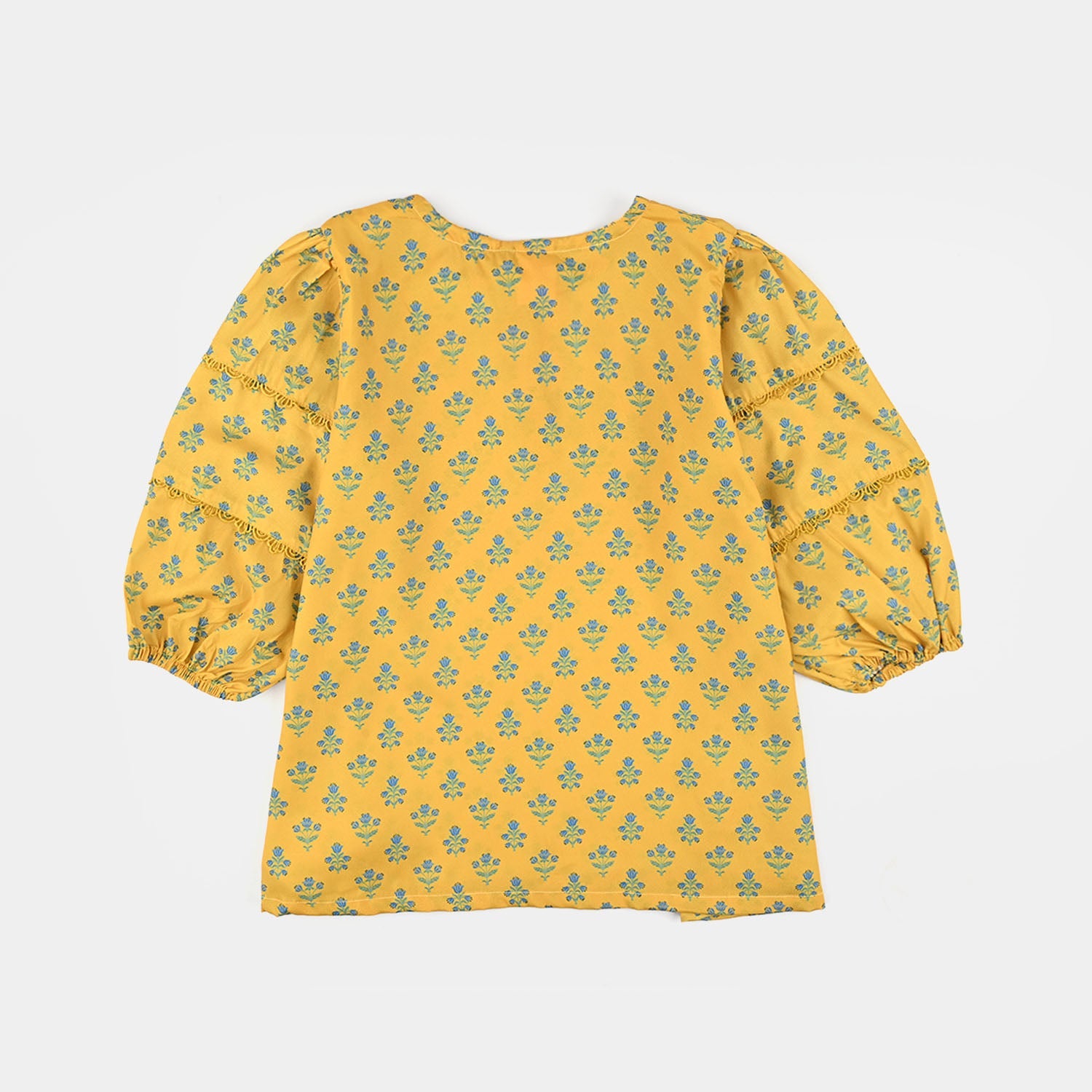 Girls Cotton Casual Top Sunshine-Yellow