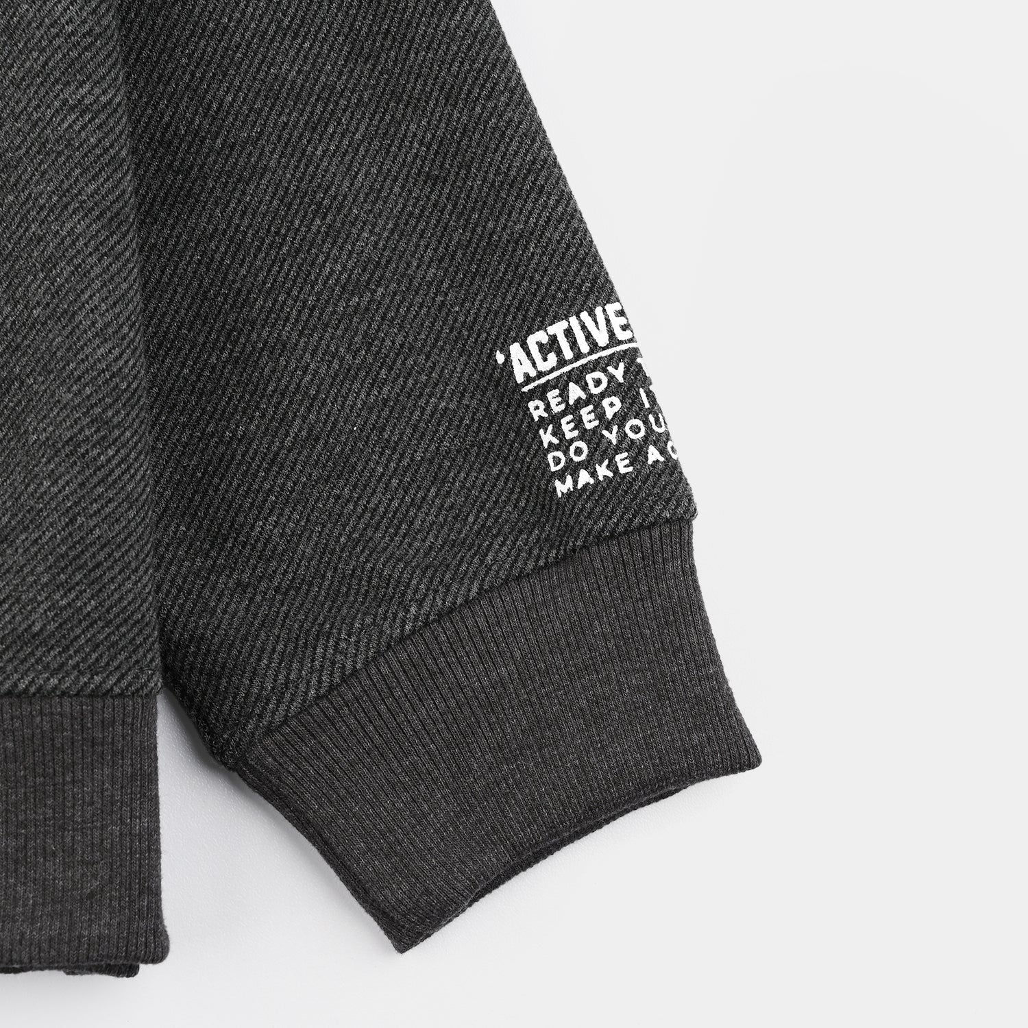 Boys Fleece Sweatshirt Ready To Play-GREY