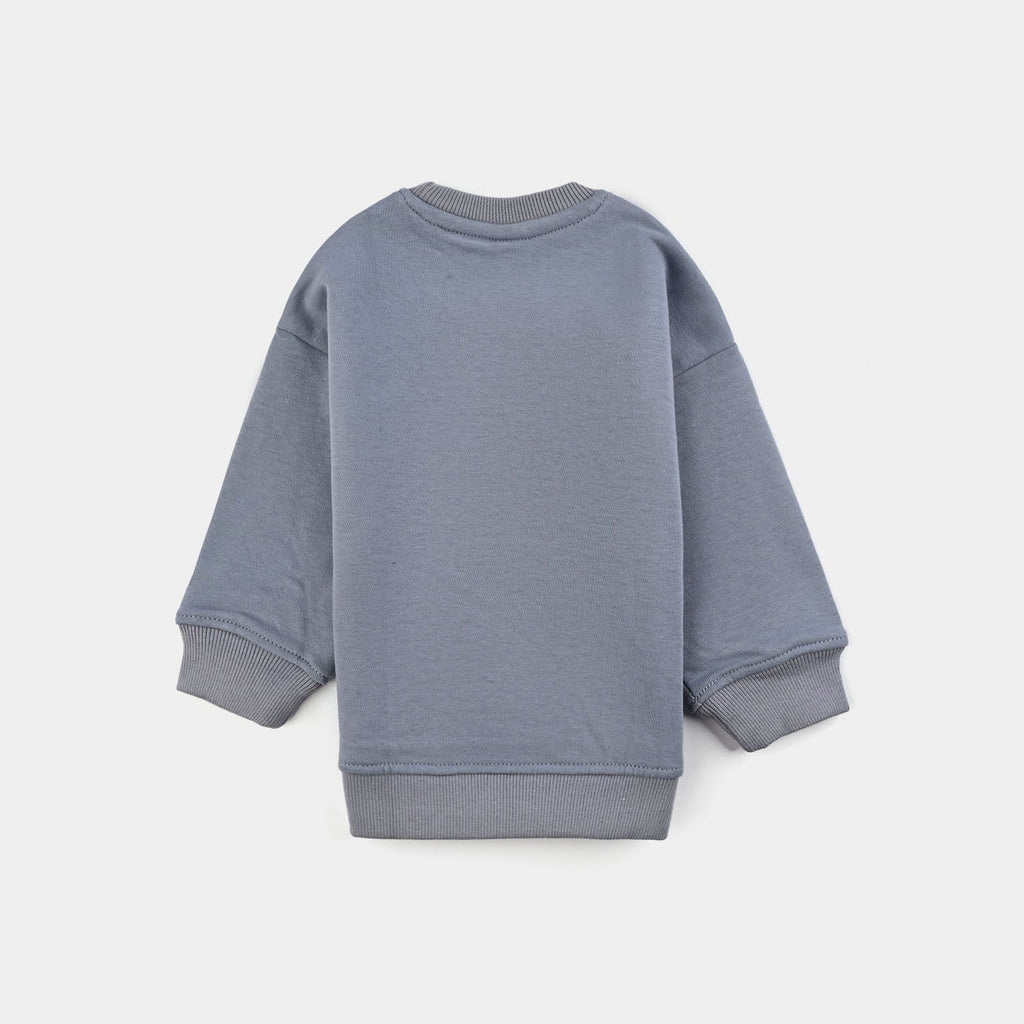 Infant Boys Fleece Sweatshirt Boy Player-BLUE
